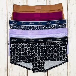 VS PINK Boyshort Shortie Pantie Bundle Medium